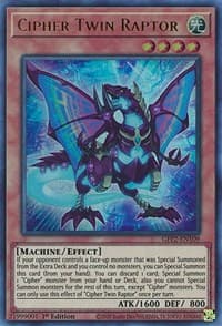 Cipher Twin Raptor - Ghosts From the Past: The 2nd Haunting - YuGiOh card