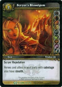 Scryer's Bloodgem - The Hunt for Illidan - WoW card