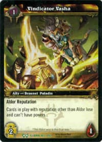 Vindicator Vasha - The Hunt for Illidan - WoW card