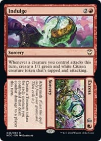 Indulge // Excess - Commander: Streets of New Capenna - Magic: The Gathering card