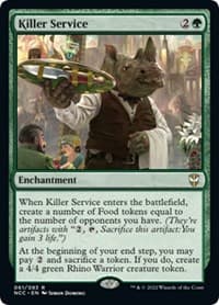 Killer Service - Commander: Streets of New Capenna - Magic: The Gathering card
