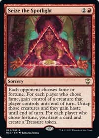 Seize the Spotlight - Commander: Streets of New Capenna - Magic: The Gathering card
