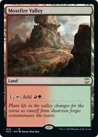 Mossfire Valley - Commander: Streets of New Capenna - Magic: The Gathering card