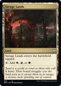 Savage Lands - Commander: Streets of New Capenna - Magic: The Gathering card