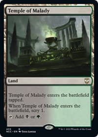Temple of Malady - Commander: Streets of New Capenna - Magic: The Gathering card