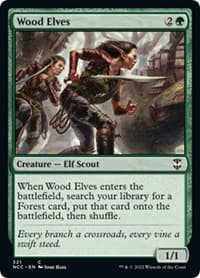 Wood Elves - Commander: Streets of New Capenna - Magic: The Gathering card