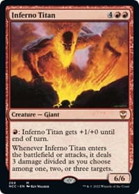 Inferno Titan - Commander: Streets of New Capenna - Magic: The Gathering card