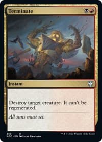 Terminate - Commander: Streets of New Capenna - Magic: The Gathering card