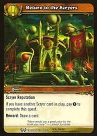 Return to the Scryers - The Hunt for Illidan - WoW card
