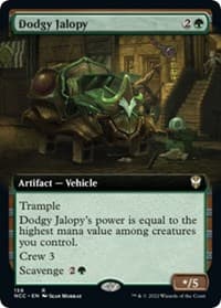 Dodgy Jalopy (Extended Art) - Commander: Streets of New Capenna - Magic: The Gathering card