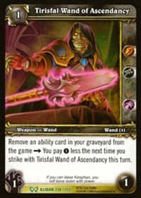 Tirisfal Wand of Ascendancy - The Hunt for Illidan - WoW card