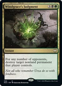 Windgrace's Judgment - Commander: Streets of New Capenna - Magic: The Gathering card