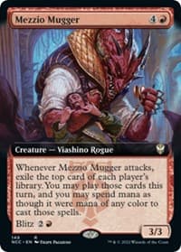Mezzio Mugger (Extended Art) - Commander: Streets of New Capenna - Magic: The Gathering card