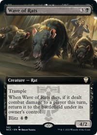 Wave of Rats (Extended Art) - Commander: Streets of New Capenna - Magic: The Gathering card