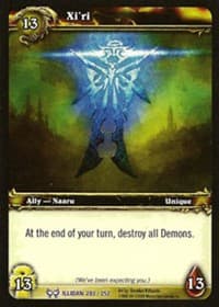 Xi'ri - The Hunt for Illidan - WoW card