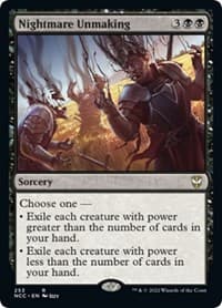 Nightmare Unmaking - Commander: Streets of New Capenna - Magic: The Gathering card