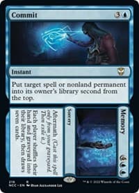 Commit // Memory - Commander: Streets of New Capenna - Magic: The Gathering card