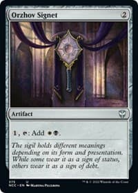 Orzhov Signet - Commander: Streets of New Capenna - Magic: The Gathering card