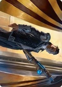 Backup Agent Art Card - Art Series: Streets of New Capenna - Magic: The Gathering card