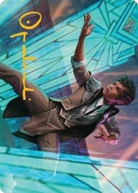 Dapper Shieldmate Art Card (Gold-Stamped Signature) - Art Series: Streets of New Capenna - Magic: The Gathering card
