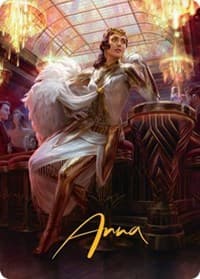 Elspeth Resplendent Art Card (3/81) (Gold-Stamped Signature) - Art Series: Streets of New Capenna - Magic: The Gathering card