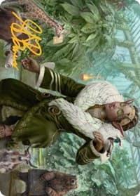 Rumor Gatherer Art Card (Gold-Stamped Signature) - Art Series: Streets of New Capenna - Magic: The Gathering card