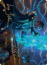 Brokers Veteran Art Card (Gold-Stamped Signature) - Art Series: Streets of New Capenna - Magic: The Gathering card