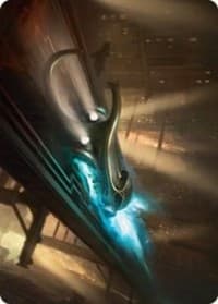 Run Out of Town Art Card - Art Series: Streets of New Capenna - Magic: The Gathering card
