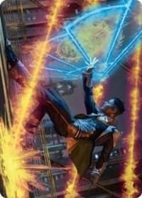 Wingshield Agent Art Card - Art Series: Streets of New Capenna - Magic: The Gathering card