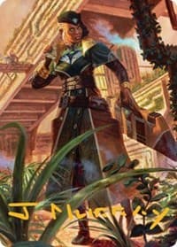 Vivien on the Hunt Art Card (Gold-Stamped Signature) - Art Series: Streets of New Capenna - Magic: The Gathering card