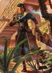 Vivien on the Hunt Art Card - Art Series: Streets of New Capenna - Magic: The Gathering card
