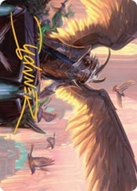 Falco Spara, Pactweaver Art Card (25/81) (Gold-Stamped Signature) - Art Series: Streets of New Capenna - Magic: The Gathering card