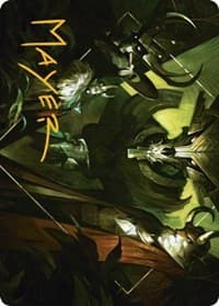 Meeting of the Five Art Card (Gold-Stamped Signature) - Art Series: Streets of New Capenna - Magic: The Gathering card