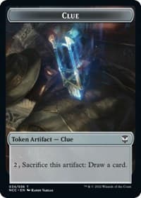 Clue // Fish Double-Sided Token - Commander: Streets of New Capenna - Magic: The Gathering card