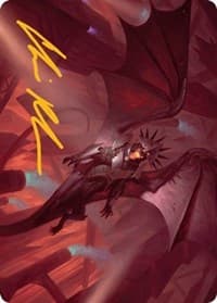 Ziatora, the Incinerator Art Card (Gold-Stamped Signature) - Art Series: Streets of New Capenna - Magic: The Gathering card