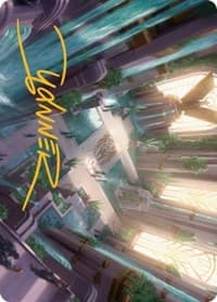 Spara's Headquarters Art Card (Gold-Stamped Signature) - Art Series: Streets of New Capenna - Magic: The Gathering card