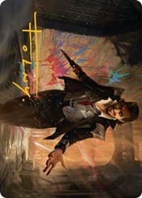Anhelo, the Painter Art Card (Gold-Stamped Signature) - Art Series: Streets of New Capenna - Magic: The Gathering card