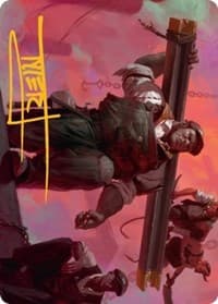 The Beamtown Bullies Art Card (Gold-Stamped Signature) - Art Series: Streets of New Capenna - Magic: The Gathering card