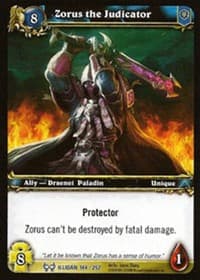 Zorus the Judicator - The Hunt for Illidan - WoW card