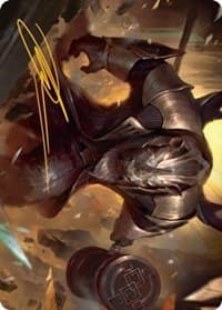 Perrie, the Pulverizer Art Card (Gold-Stamped Signature) - Art Series: Streets of New Capenna - Magic: The Gathering card