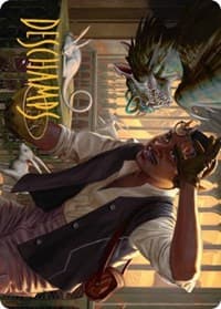 Bennie Bracks, Zoologist Art Card (Gold-Stamped Signature) - Art Series: Streets of New Capenna - Magic: The Gathering card