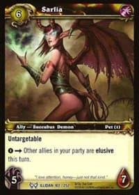 Sarlia - The Hunt for Illidan - WoW card