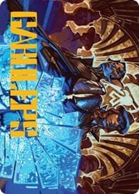 Contractual Safeguard Art Card (Gold-Stamped Signature) - Art Series: Streets of New Capenna - Magic: The Gathering card
