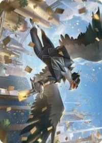 Skyboon Evangelist Art Card - Art Series: Streets of New Capenna - Magic: The Gathering card