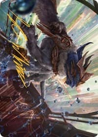 Change of Plans Art Card (Gold-Stamped Signature) - Art Series: Streets of New Capenna - Magic: The Gathering card