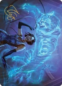 Extravagant Replication Art Card (Gold-Stamped Signature) - Art Series: Streets of New Capenna - Magic: The Gathering card