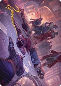 Make an Example Art Card (Gold-Stamped Signature) - Art Series: Streets of New Capenna - Magic: The Gathering card