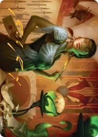 Mari, the Killing Quill Art Card (Gold-Stamped Signature) - Art Series: Streets of New Capenna - Magic: The Gathering card