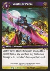 Crackling Purge - The Hunt for Illidan - WoW card