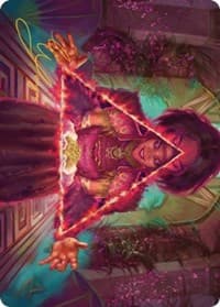 Seize the Spotlight Art Card (Gold-Stamped Signature) - Art Series: Streets of New Capenna - Magic: The Gathering card